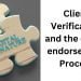 Client Verification and the online endorsement Process￼