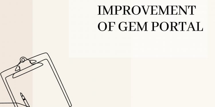 Improvement of GeM Portal: