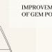 Improvement of GeM Portal: