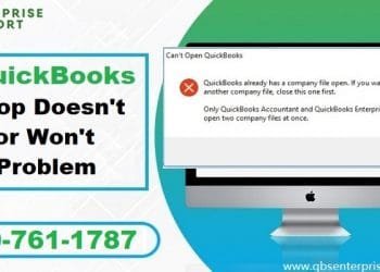 QuickBooks won't open