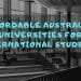 Affordable Australian Universities for International Students