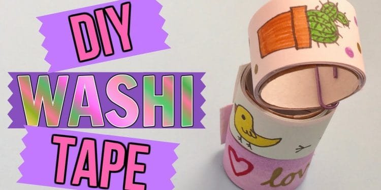 Step-by-step instructions to Make Do-It-Yourself Washi Tape