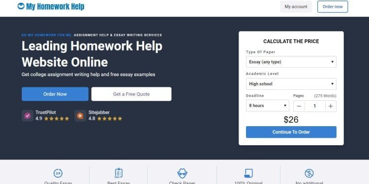 My Homework Help Review
