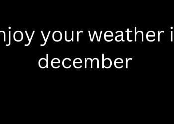 Weather in December